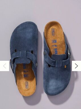 Birkenstock Boston suede clogs